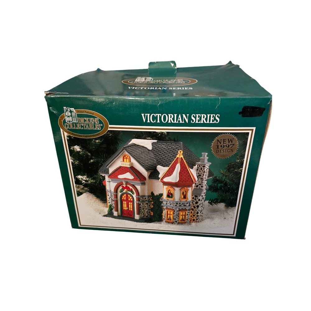 Dickens Collectables Victorian Series Porcelain Lighted House Christmas 1997